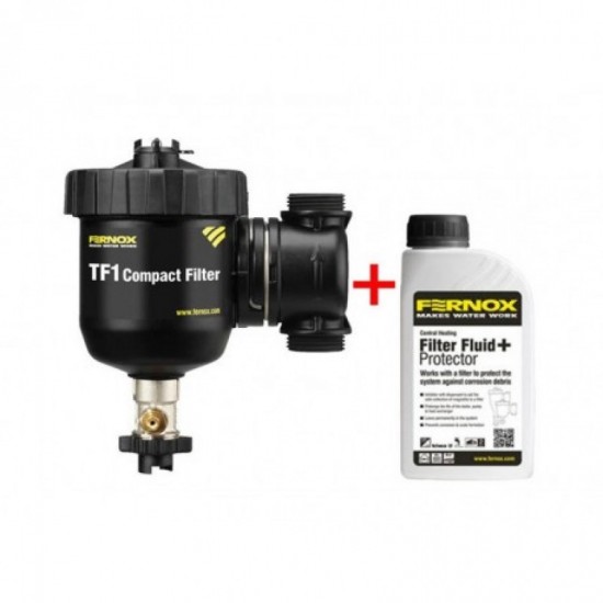Filtru anti-magnetita Fernox TF1 COMPACT + fluid protector (62357) imagine Imagine sugestiva Filtru anti-magnetita Fernox TF1 COMPACT + fluid protector (62357)