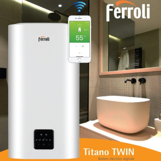 Imagine sugestiva Boiler electric Ferroli TITANO TWIN 80 (GRZ56JKA)