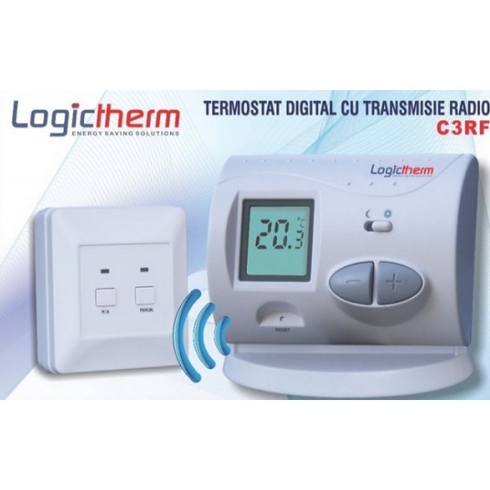 Termostat ambiental wireless, neprogramabil Logictherm C3 RF