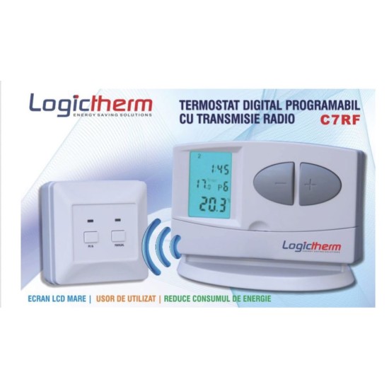 Termostat ambiental wireless, programabil Logictherm C7 RF (C7RF) imagine